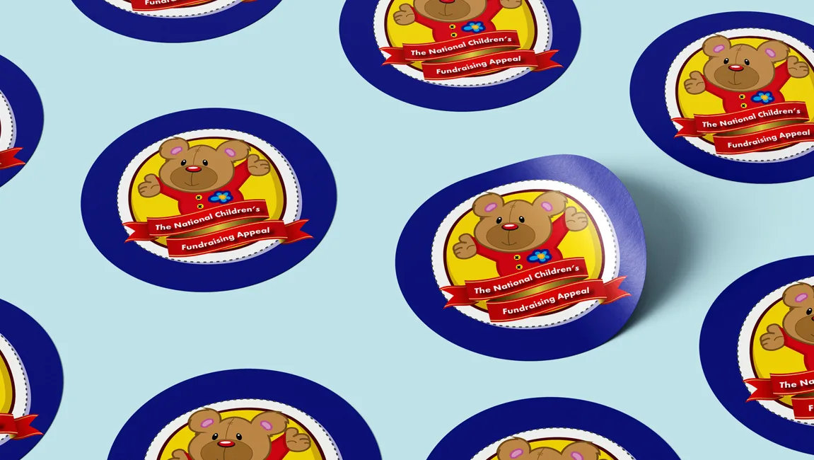 national childrens fundraising appeal stickers